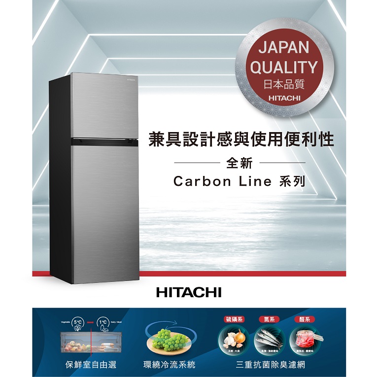 全新Carbon Line上冷凍下冷藏二門系列 